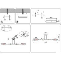 Люстра средней высоты Ambrella light Traditional TR8247/4 WH/LWD - Превью изображения №7 — Интернет-магазин Time-Shop