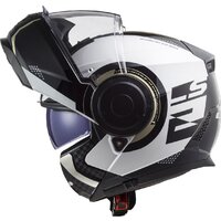 Мотошлем LS2 FF902 Scope Arch (S, белый/серый) - Превью изображения №6 — Интернет-магазин Time-Shop