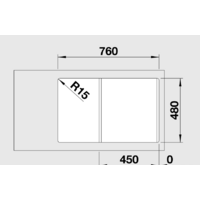 Кухонная мойка Blanco Legra 45 S (черный) - Превью изображения №3 — Интернет-магазин Time-Shop
