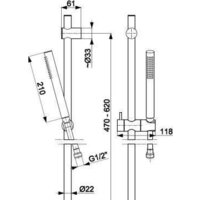 Душевой гарнитур  Armatura Moza Premium 841-363-81 - Превью изображения №2 — Интернет-магазин Time-Shop