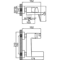 Смеситель Ledeme L3192D - Превью изображения №2 — Интернет-магазин Time-Shop