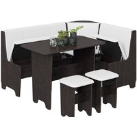 Обеденная группа Трия Техас исп. 1 (венге/экокожа белый) - Превью изображения №3 — Интернет-магазин Time-Shop