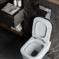 Инсталляция для унитаза Roxen StounFix Dual Fresh 710200 с удлиненными креплениями в комплекте и встр. контейнером для гигиенических таблеток (аромадозатор) - Превью изображения №8 — Интернет-магазин Time-Shop