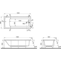 Ванна Vitra 55840001000 - Превью изображения №6 — Интернет-магазин Time-Shop