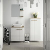  Lauter Шкаф-полупенал Навесной Adri (белый глянец) - Превью изображения №2 — Интернет-магазин Time-Shop