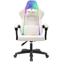 Игровое (геймерское) кресло Knight Wolf RGB (белый) - Превью изображения №2 — Интернет-магазин Time-Shop