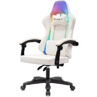 Игровое (геймерское) кресло Knight Wolf RGB (белый) - Превью изображения №3 — Интернет-магазин Time-Shop