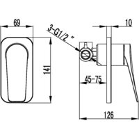 Смеситель без скрытого механизма Lemark Bronx LM3723BL - Превью изображения №2 — Интернет-магазин Time-Shop
