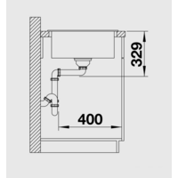 Кухонная мойка Blanco Legra 45 S (кофе) [522206] - Превью изображения №5 — Интернет-магазин Time-Shop