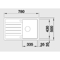 Кухонная мойка Blanco Legra 45 S (кофе) [522206] - Превью изображения №2 — Интернет-магазин Time-Shop