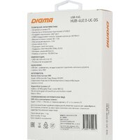 USB-хаб Digma HUB-4U2.0-UC-DS - Превью изображения №7 — Интернет-магазин Time-Shop
