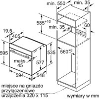 Электрический духовой шкаф Bosch Serie 8 HBG724BB1 - Превью изображения №3 — Интернет-магазин Time-Shop