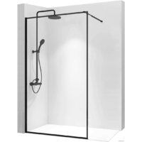 Душевая стенка Rea Bler 70 (черный/прозрачное стекло) - Превью изображения №1 — Интернет-магазин Time-Shop