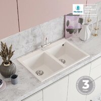 Кухонная мойка Polygran Brig 790 (белый хлопок) - Превью изображения №7 — Интернет-магазин Time-Shop