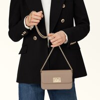 Женская сумка FURLA 1927 Mini Bag (stucco gray) - Превью изображения №7 — Интернет-магазин Time-Shop