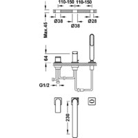 Смеситель Tres Loft 20016201Nm - Превью изображения №2 — Интернет-магазин Time-Shop