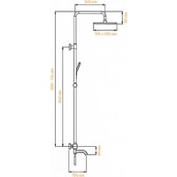 Душевая система  Hansberge H5085 (бронза) - Превью изображения №10 — Интернет-магазин Time-Shop