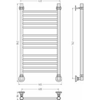 Полотенцесушитель Сунержа Аксиома-10 80x40 00661-8040 - Превью изображения №3 — Интернет-магазин Time-Shop