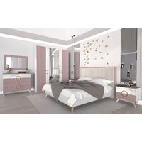 Кровать ФорестДекоГрупп Никея 160 (пудра) - Превью изображения №3 — Интернет-магазин Time-Shop