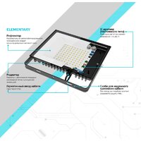 Уличный прожектор Gauss Elementary 200W 6500К 691511200 - Превью изображения №3 — Интернет-магазин Time-Shop