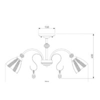 Люстра средней высоты Евросвет Floranse 30155/8 (Белый) - Превью изображения №7 — Интернет-магазин Time-Shop