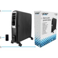 Масляный радиатор Yoer Inferno OFR1025BK - Превью изображения №9 — Интернет-магазин Time-Shop