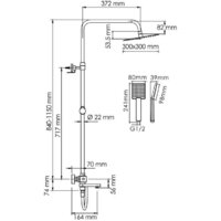 Душевая система  Wasserkraft A199.118.141.087.CH Thermo - Превью изображения №3 — Интернет-магазин Time-Shop