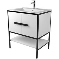 Дабер Тумба под умывальник 010 Т10.7.2.5 (черный/белый)