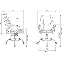 Офисное кресло Бюрократ CH-868SL (черный) - Превью изображения №12 — Интернет-магазин Time-Shop
