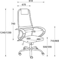Офисное кресло AksHome Ирис PL (черный) - Превью изображения №13 — Интернет-магазин Time-Shop