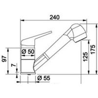 Смеситель Franke Novara Plus (серый) - Превью изображения №2 — Интернет-магазин Time-Shop