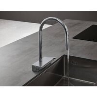 Смеситель Hansgrohe Aquno Select M81 73837800 (стальной) - Превью изображения №2 — Интернет-магазин Time-Shop