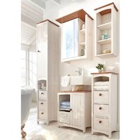  Диприз Шкаф с зеркалом Paula Д.73045.1 (белый воск/черри) - Превью изображения №3 — Интернет-магазин Time-Shop