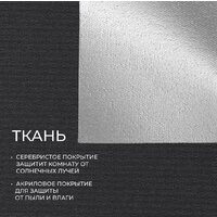 Рулонные шторы Franc Gardiner Blackout Silver 200x175 9403219806 (черный) - Превью изображения №2 — Интернет-магазин Time-Shop