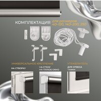 Рулонные шторы Franc Gardiner Blackout Silver 200x175 9403219806 (черный) - Превью изображения №5 — Интернет-магазин Time-Shop