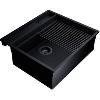 Кухонная мойка Globalo Silvano 60.1 Black/BL Mat - Превью изображения №7 — Интернет-магазин Time-Shop