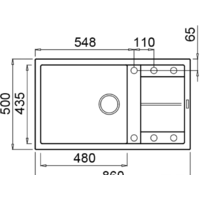 Кухонная мойка Elleci Unico 410 Bianco G68 - Превью изображения №2 — Интернет-магазин Time-Shop