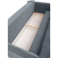 Диван Krones Цезарь 3 (велюр, графит) - Превью изображения №3 — Интернет-магазин Time-Shop