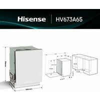Встраиваемая посудомоечная машина Hisense HV673A65 - Превью изображения №3 — Интернет-магазин Time-Shop