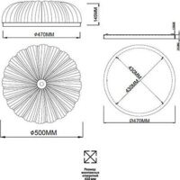 Припотолочная люстра Sonex Tesoro 7719/60L - Превью изображения №2 — Интернет-магазин Time-Shop