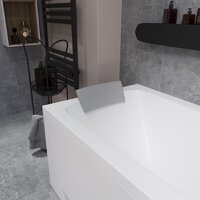 Ванна Lauter Bianca 140 21207140 (с ножками, серым подголов.,белым лиц. и торц.экраном) - Превью изображения №17 — Интернет-магазин Time-Shop