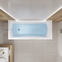 Ванна Lauter Bianca 140 21207140 (с ножками, серым подголов.,белым лиц. и торц.экраном) - Превью изображения №22 — Интернет-магазин Time-Shop