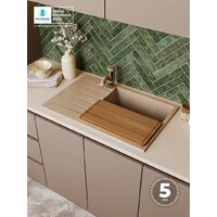 Кухонная мойка Polygran Deka 780 (песочный) - Превью изображения №3 — Интернет-магазин Time-Shop