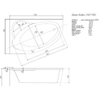 Ванна Aquatek Фиджи 170x110R FID170-0000002 - Превью изображения №4 — Интернет-магазин Time-Shop