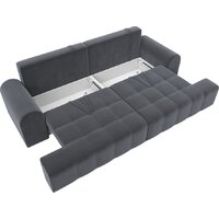 Диван Лига диванов Лига-080 131117 (велюр Seven 17 серый) - Превью изображения №8 — Интернет-магазин Time-Shop