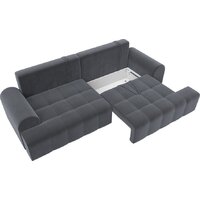 Диван Лига диванов Лига-080 131117 (велюр Seven 17 серый) - Превью изображения №7 — Интернет-магазин Time-Shop