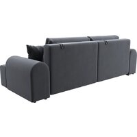 Диван Лига диванов Лига-080 131117 (велюр Seven 17 серый) - Превью изображения №5 — Интернет-магазин Time-Shop