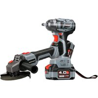 Profipower MKDTW-18V + MKDGA-18V (гайковерт, болгарка, 2 АКБ, кейс)