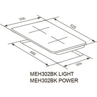 Варочная панель Meferi MEH302BK Light - Превью изображения №10 — Интернет-магазин Time-Shop