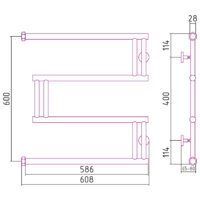 Полотенцесушитель Сунержа High-Tech model 